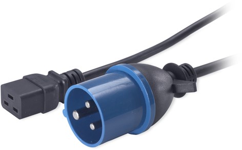 APC C19/IEC309 2.5m Zwart 2,5 m C19 stekker-2