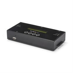 StarTech.com 1:1 Standalone Hard Drive Cloner & Wisser, SAS en SATA HDD/SSD Kloner/Copier/Eraser, Hard Disk Duplicator en Secure Erase Dock, LCD Display, TAA Compliant