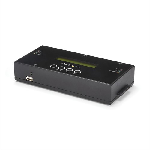 StarTech.com 1:1 Standalone Hard Drive Cloner & Wisser, SAS en SATA HDD/SSD Kloner/Copier/Eraser, Hard Disk Duplicator en Secure Erase Dock, LCD Display, TAA Compliant
