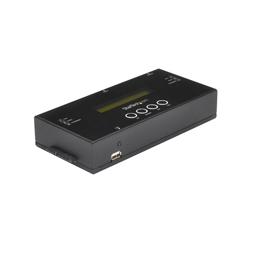StarTech.com 1:1 Standalone Hard Drive Cloner & Wisser, SAS en SATA HDD/SSD Kloner/Copier/Eraser, Hard Disk Duplicator en Secure Erase Dock, LCD Display, TAA Compliant-2