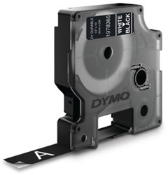 DYMO D1 -Durable Labels - White on Black - 12mm x 3m