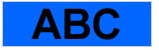 Brother Labelling Tape - 12mm, Black/Blue, Blister labelprinter-tape M