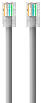 Belkin RJ45-RJ45, Cat6, 2m netwerkkabel Grijs