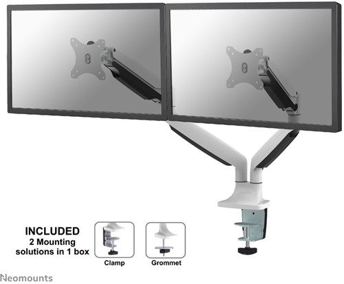 Neomounts NM-D750DWHITE Monitorarm 10-32" - gasveer