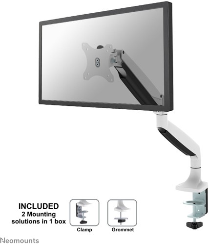 Neomounts NM-D750WHITE Monitorarm 10-32" - gasveer