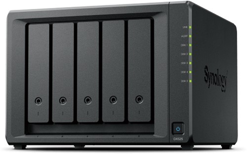 Synology DX525 disk array Desktop Zwart