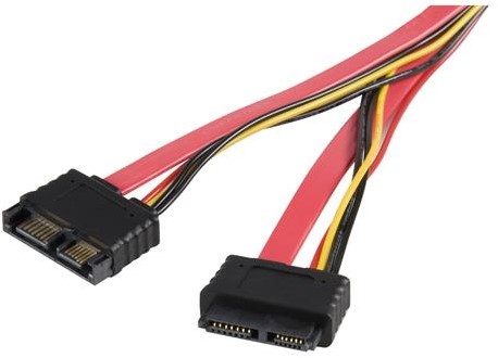 StarTech.com 20" Slimline SATA cable SATA-kabel Rood
