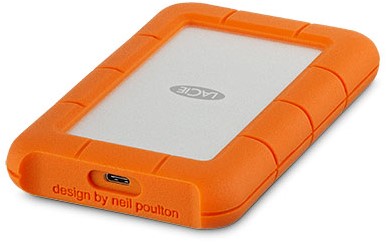 LaCie Rugged USB-C externe harde schijf 4000 GB Oranje, Zilver