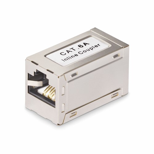 StarTech.com Shielded RJ45 Koppelstuk, Inline Cat6a Coupler, Female naar Female (F/F) T568B Connector, Shielded Ethernet Kabel Verlengstuk