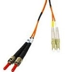 C2G 3m LC/ST LSZH Duplex 62.5/125 Multimode Fibre Patch Cable Glasvezel kabel Oranje