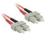C2G 3m SC/SC LSZH Duplex 62.5/125 Multimode Fibre Patch Cable Glasvezel kabel Oranje