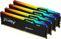 Kingston Technology FURY Beast RGB geheugenmodule 128 GB 4 x 32 GB DDR5 5600 MHz