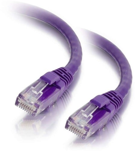 C2G 0,5 m Cat5e Booted Unshielded (UTP) netwerkpatchkabel - paars