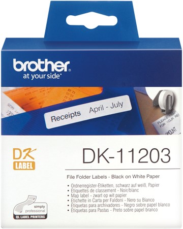 Brother Dossiermaplabels papier 17 x 87 mm