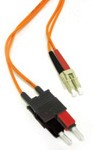 C2G 2m LC/SC LSZH Duplex 62.5/125 Multimode Fibre Patch Cable Glasvezel kabel Oranje