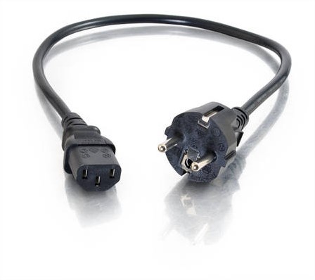 C2G 0.5m Universal Power Cord Zwart 0,5 m