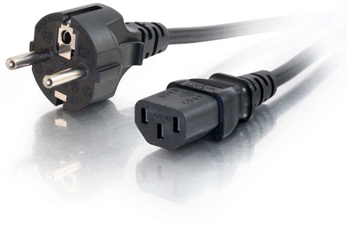 C2G 5m Power Cable Zwart CEE7/7 C13 stekker