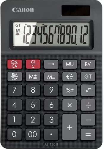 Canon AS-120 II calculator Desktop Rekenmachine met display Zwart