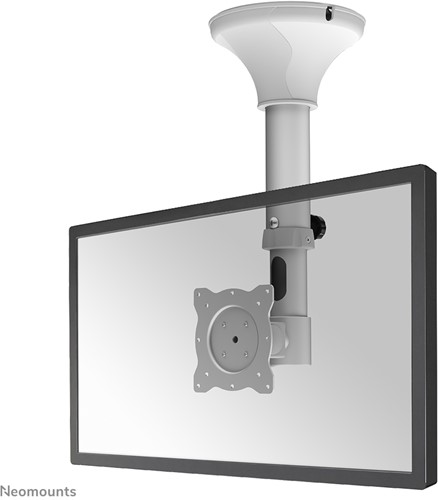 Neomounts FPMA-C025SILVER Monitor/TV-beugel plafond 10-30" - h 37-47 cm - kantelbaar