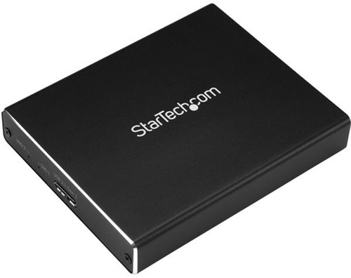 StarTech.com Dubbele sleuf schijfbehuizing voor M.2 NGFF SATA SSDs USB 3.1 (10Gbps) RAID