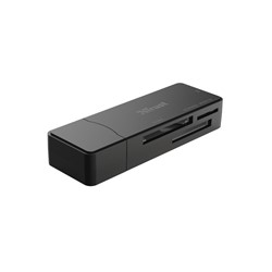 Trust Nanga | USB 3.1 Kaartlezer | Micro SD Card - SD Card - M2 Card - MS Card | Compact | 5 Gbps