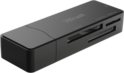 Trust Nanga | USB 3.1 Kaartlezer | Micro SD Card - SD Card - M2 Card - MS Card | Compact | 5 Gbps