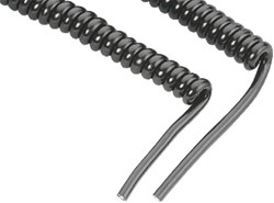 Datalogic RS-232 PWR, 25P, Female, Coiled, 3.6 m Signaalkabel 3,6 m