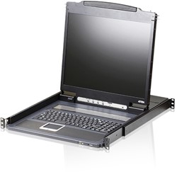 ATEN Lichtgewicht PS/2-USB VGA LCD Console met USB-Randapparatuur Ondersteuning