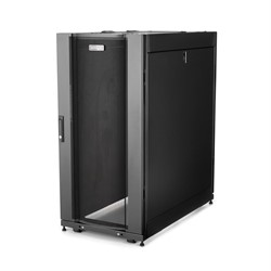 StarTech.com 4 Post 25U Netwerkkast, Vergrendelbare 19" Patchkast voor Computer / AV / IT / Data Apparatuur, Server Rack voor Bureau/Thuis met Wielen & Verstelbare Montagerails