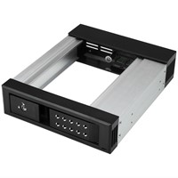 StarTech.com 5.25" naar 3.5" Harde Schijf Hot Swap Bay - Zonder tray - Voor 3.5" SATA/SAS schijven - Aluminium - SAS/ SATA Backplane