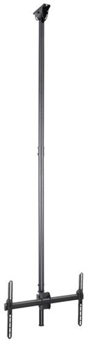 StarTech.com TV beugel voor hoog plafond 2,5 m tot 3 m lange stang voor 32" to 75" tv's volledig instelbaar