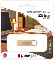 Kingston Technology DataTraveler 256GB 220MB/s Metal USB 3.2 Gen 1 SE9 G3-3