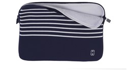 MW 410061 notebooktas 33 cm (13") Opbergmap/sleeve Blauw, Wit