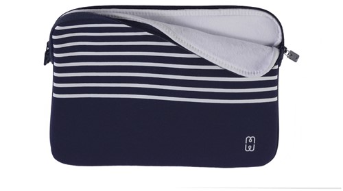 MW 410061 notebooktas 33 cm (13") Opbergmap/sleeve Blauw, Wit