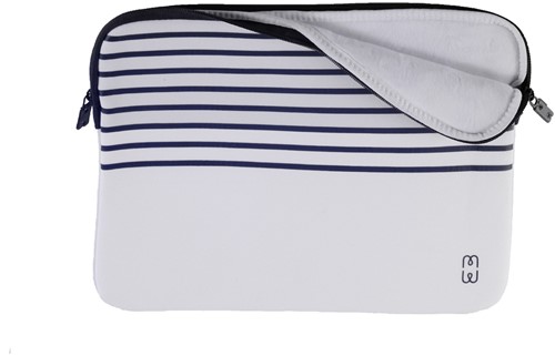 MW 410062 notebooktas 33 cm (13") Opbergmap/sleeve Blauw, Wit