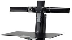 Ergotron Dual Monitor Double-Hinged Bow 63,5 cm (25") Zwart Bureau