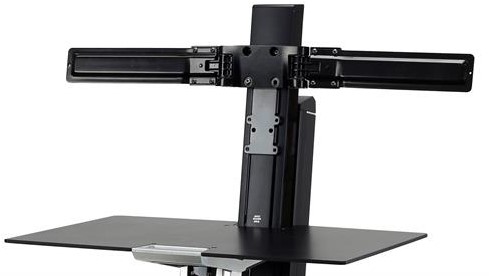 Ergotron Dual Monitor Double-Hinged Bow 63,5 cm (25") Zwart Bureau