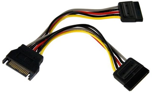 StarTech.com 15cm SATA Voedingskabel Y-adapter M/F