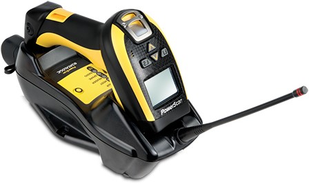 Datalogic PowerScan PM9100 Draagbare streepjescodelezer 1D LED Zwart, Geel