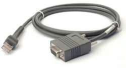 Zebra CBA-R01-S07PBR seriële kabel Grijs 2,1336 m RS232 DB9
