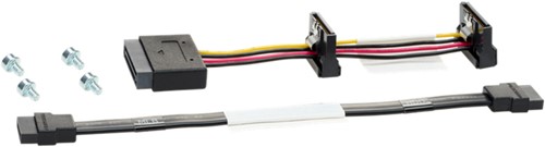 Hewlett Packard Enterprise 877578-B21 SATA-kabel SATA 7-pin Zwart