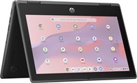 HP Chromebook Fortis x360 G5 29,5 cm (11.6") Touchscreen HD Intel® N N100 8 GB LPDDR5x-SDRAM 64 GB eMMC Wi-Fi 6E (802.11ax) ChromeOS Zwart