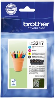 Brother LC-3217 inktcartridge Origineel Zwart, Cyaan, Magenta, Geel