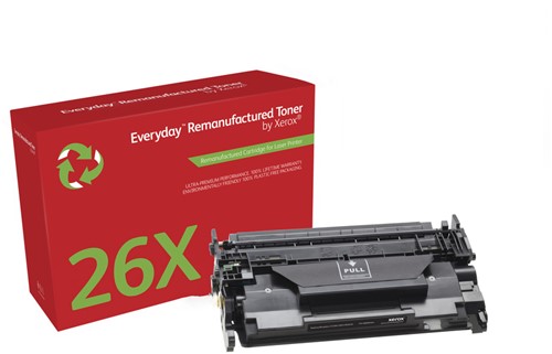 Everyday Remanufactured Zwart Toner van Xerox vervangt HP 26X (CF226X), Hoge Capaciteit