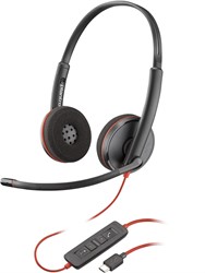 POLY Blackwire 3220 stereo USB-C-headset + USB-C/A-adapter (bulk)