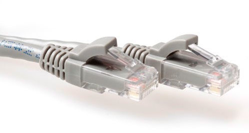 ACT CAT6A UTP (IB3001) 1m netwerkkabel Grijs