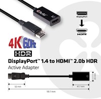 CLUB3D DisplayPort 1.4 to HDMI 2.0b HDR Active Adapter-3