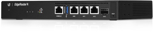 Ubiquiti EdgeRouter 4 bedrade router Gigabit Ethernet Zwart
