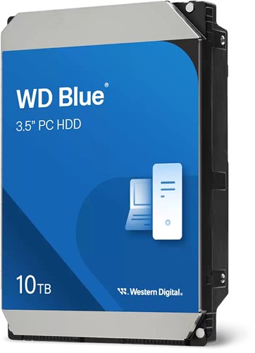 Western Digital Blue WD100EAGZ interne harde schijf 10 TB 7200 RPM 512 MB 3.5" SATA III