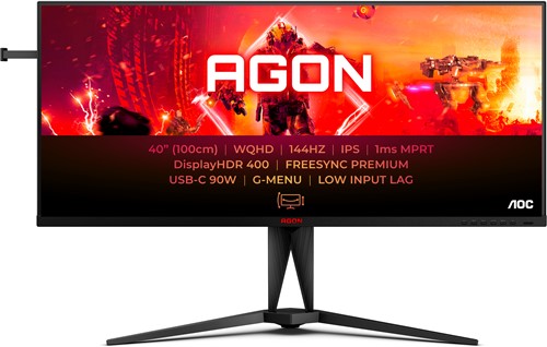 AOC AGON 5 AG405UXC computer monitor 100,3 cm (39.5") 3440 x 1440 Pixels Wide Quad HD LCD Zwart